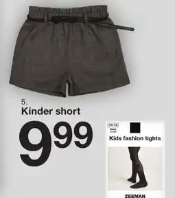 Zeeman Kinder short aanbieding