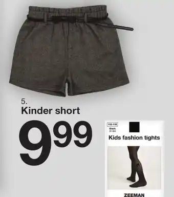 Zeeman Kinder short aanbieding