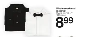 Zeeman Kinder overhemd met strik aanbieding