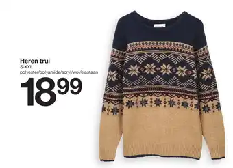 Zeeman Heren trui aanbieding