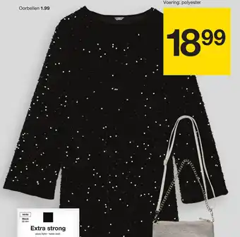 Zeeman Damesjurk met pailletten aanbieding