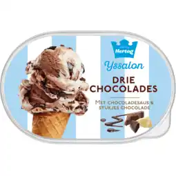 Dekamarkt Hertog Ijs drie chocolades aanbieding