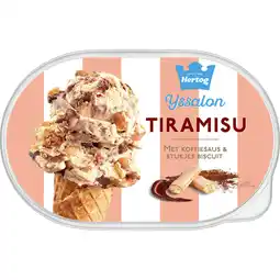 Dekamarkt Hertog Ijs tiramisu aanbieding