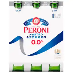 Dekamarkt Peroni Nastro azzurro 0.0% 6x33 cl aanbieding