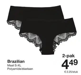 Zeeman Brazilian aanbieding