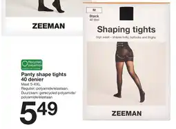 Zeeman Panty shape tights 40 denier aanbieding