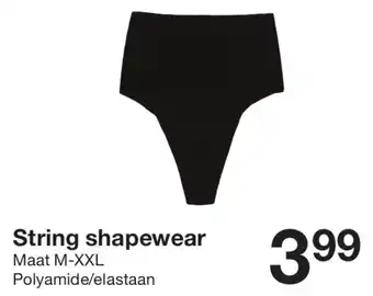 Zeeman String shapewear aanbieding