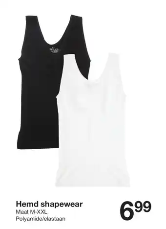 Zeeman Hemd shapewear aanbieding
