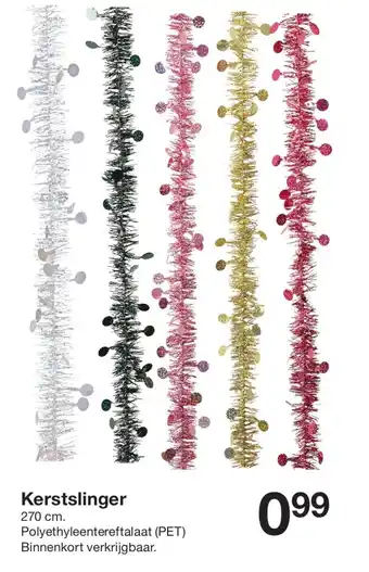 Zeeman Kerstslinger aanbieding