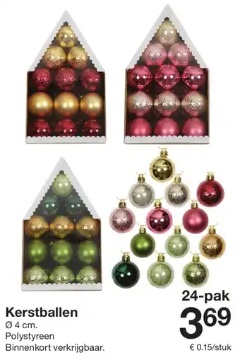 Zeeman Kerstballen aanbieding