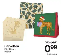 Zeeman Servetten aanbieding