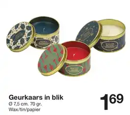 Zeeman Geurkaars in blik aanbieding