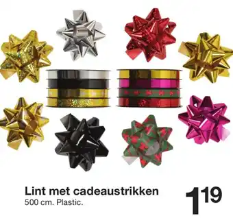 Zeeman Lint met cadeaustrikken aanbieding