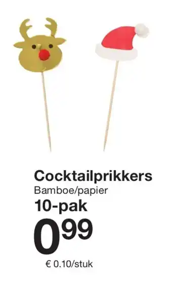 Zeeman Cocktailprikkers aanbieding