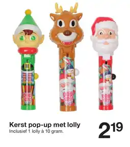 Zeeman Kerst pop-up met lolly aanbieding