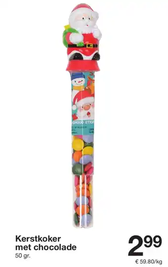 Zeeman Kerstkoker met chocolade aanbieding