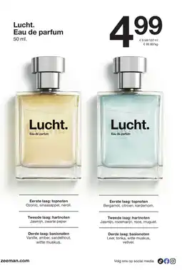 Zeeman Lucht. Eau de parfum Eau de parfum aanbieding