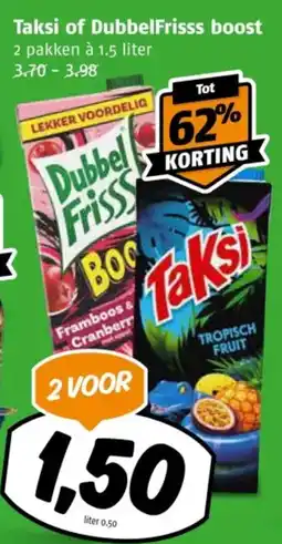 Poiesz Taksi of DubbelFrisss boost aanbieding