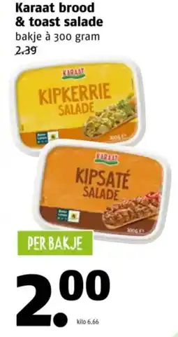Poiesz Karaat brood & toast salade aanbieding