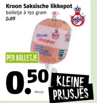 Poiesz Kroon Saksische likkepot aanbieding