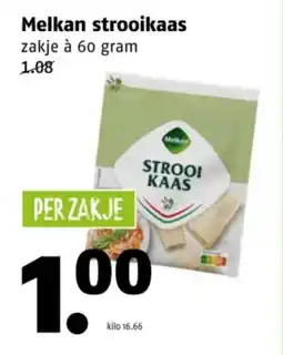 Poiesz Melkan strooikaas aanbieding
