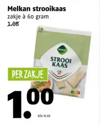 Poiesz Melkan strooikaas aanbieding