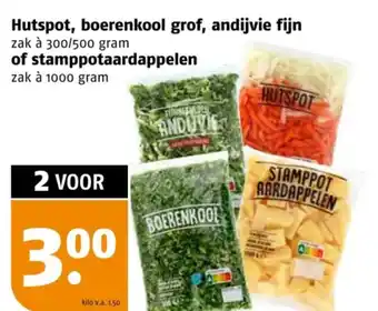 Poiesz Hutspot, boerenkool grof, andijvie fijn of stamppotaardappelen aanbieding