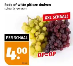 Poiesz Rode of witte pitloze druiven aanbieding
