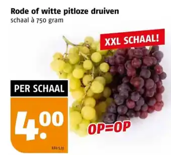 Poiesz Rode of witte pitloze druiven aanbieding