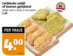 Poiesz Caribische schijf of boeren gehaktrol aanbieding