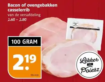Poiesz Bacon of ovengebakken casselerrib aanbieding