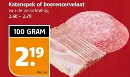 Poiesz Katenspek of boerencervelaat aanbieding