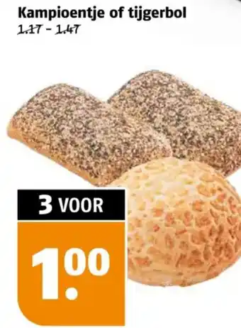 Poiesz Kampioentje of tijgerbol aanbieding