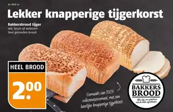 Poiesz Bakkersbrood tijger aanbieding