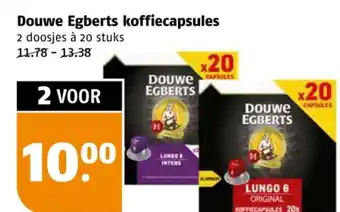 Poiesz Douwe Egberts koffiecapsules aanbieding