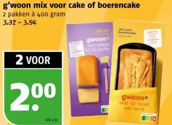 Poiesz G'woon mix voor cake of boerencake aanbieding