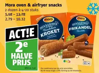 Poiesz Mora oven & airfryer snacks aanbieding