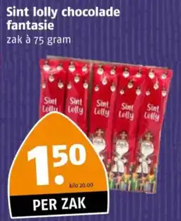 Poiesz Sint lolly chocolade fantasie aanbieding