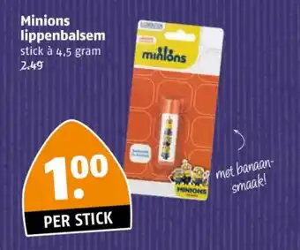 Poiesz Minions lippenbalsem aanbieding