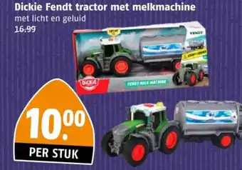 Poiesz Dickie Fendt tractor met melkmachine aanbieding