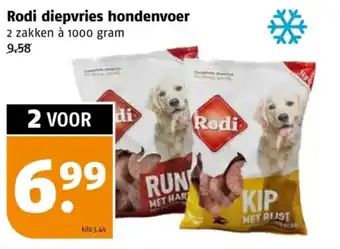 Poiesz Rodi diepvries hondenvoer aanbieding