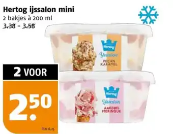 Poiesz Hertog ijssalon mini aanbieding
