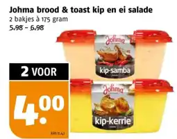 Poiesz Johma brood & toast kip en ei salade aanbieding