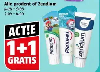 Poiesz Alle prodent of Zendium aanbieding