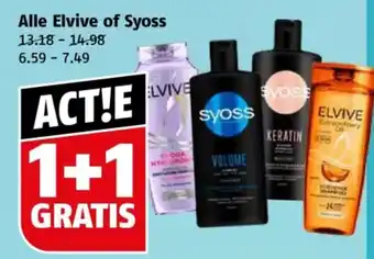Poiesz Alle Elvive of Syoss aanbieding