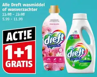 Poiesz Alle Dreft wasmiddel of wasverzachter aanbieding