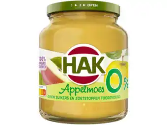 Hoogvliet Hak Appelmoes 0% aanbieding