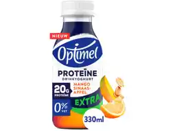 Hoogvliet Optimel Protein drinkyoghurt mango sinaasappel aanbieding