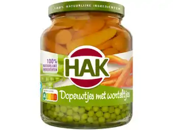 Hoogvliet Hak Doperwtjes & worteltjes extra fijn aanbieding