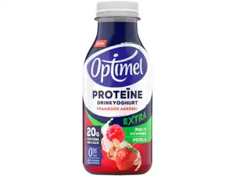 Hoogvliet Optimel Protein drinkyoghurt framboos aanbieding